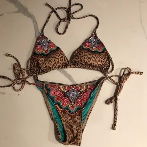 Pilyq Brazilian Bikini Medium Top and Small Bottom